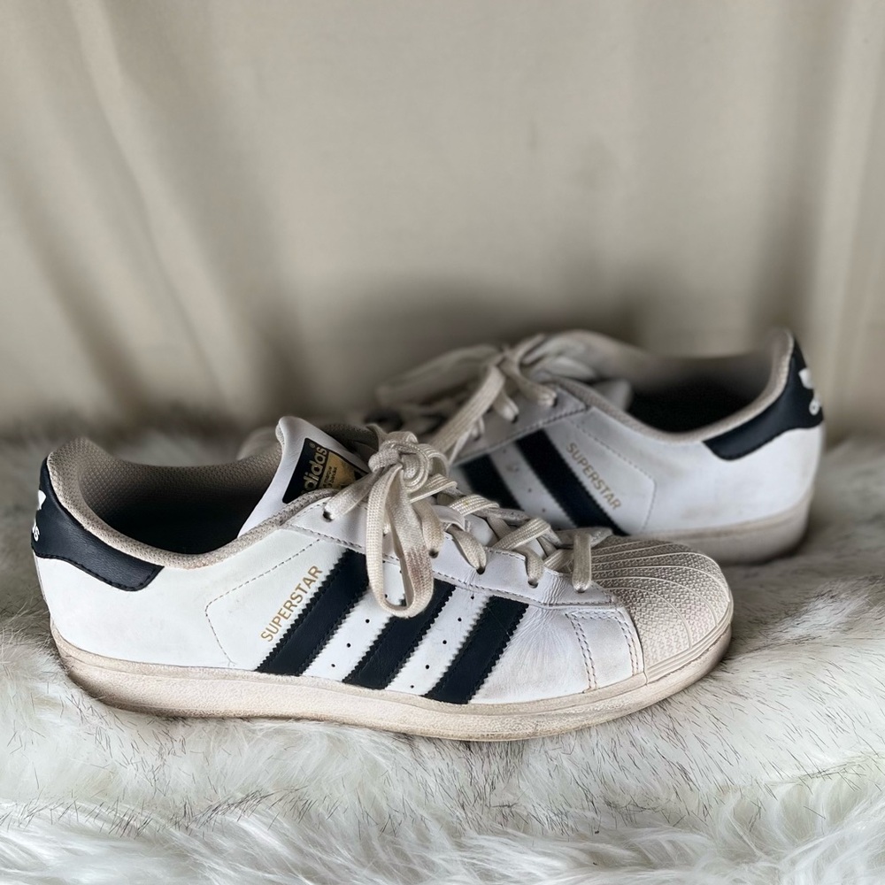 Adidas White and Black Athletic Shoes